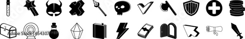 Game icons collection vector illustration design