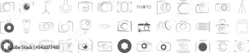 Photography icons collection vector illustration design