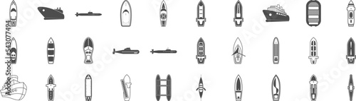 Ships icons collection vector illustration design