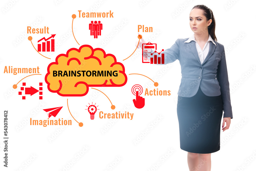 Concept of brainstorming as a solution tool