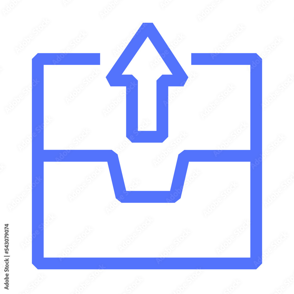 outbox sent temporary line icon outbox sent temporary line icon