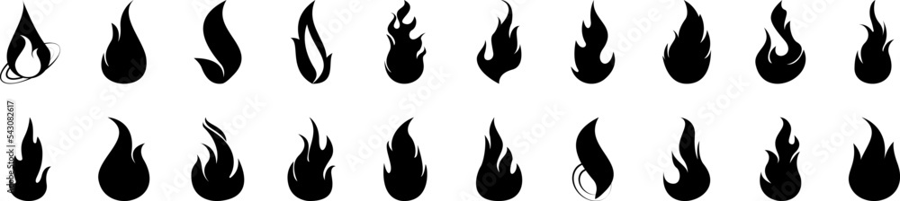 Fire icons collection vector illustration design Fire icons collection vector illustration design