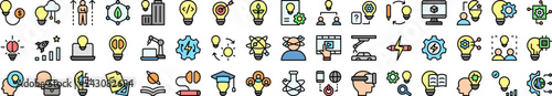 Innovation icons collection vector illustration design