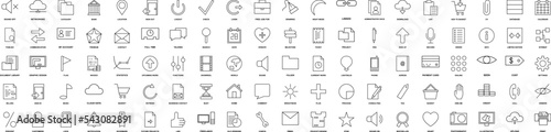 Web regular icons collection vector illustration design