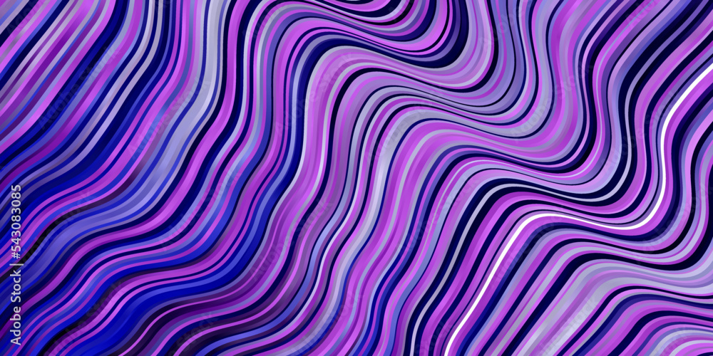 Fototapeta premium Light Pink, Blue vector layout with wry lines.