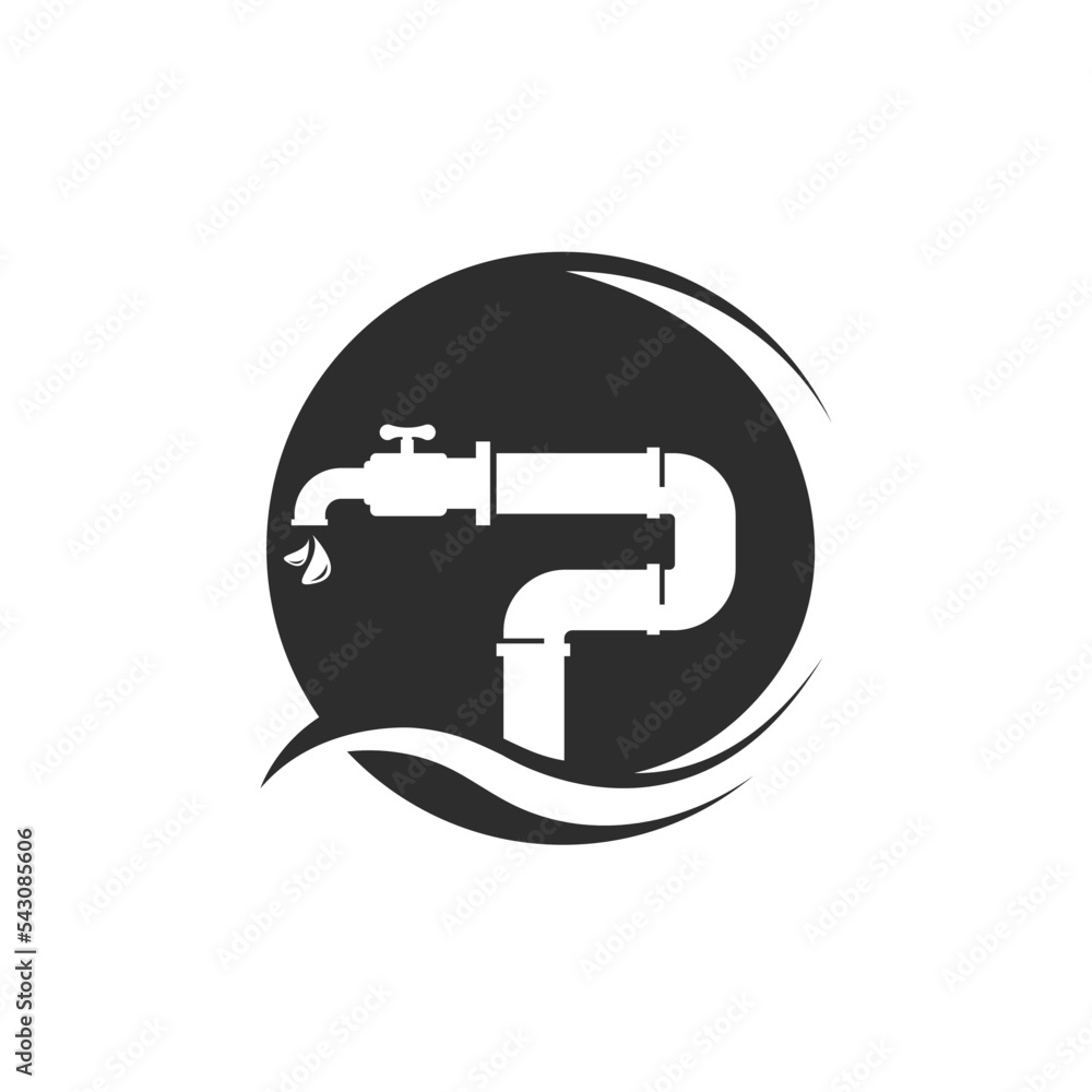 plumbing icon vector concept design template plumbing icon vector concept design template
