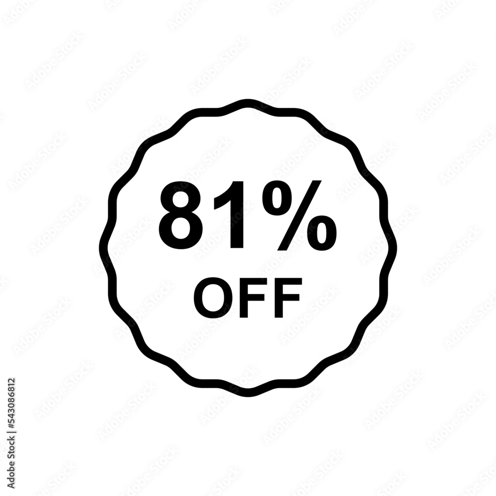 Discount offer icon vector design templates Discount offer icon vector design templates