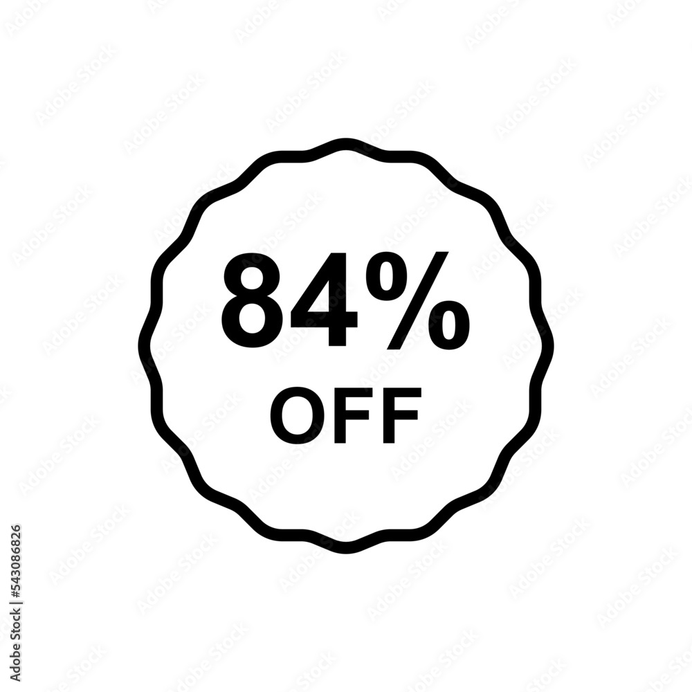 Discount offer icon vector design templates
