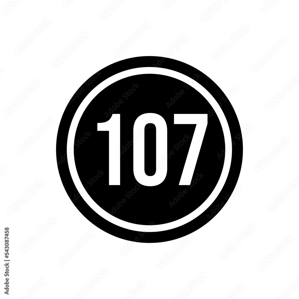 Numeric icon vector design templates Numeric icon vector design templates