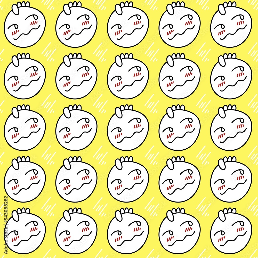 seamless pattern of cute monster cartoon seamless pattern of cute monster cartoon