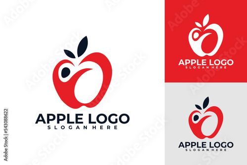 apple logo vector design template