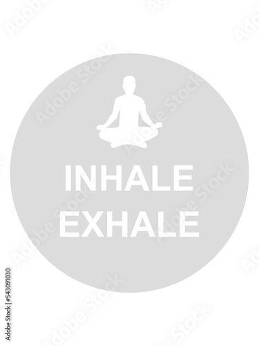 inhale exhale yoga Zitat 