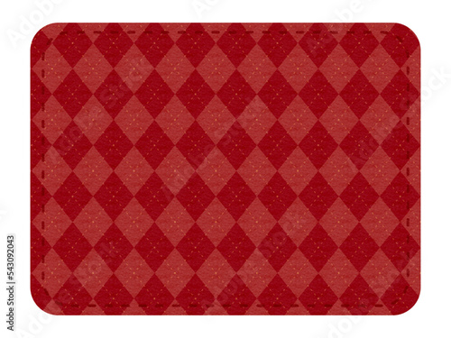 ファブリックテクスチャ＿フェルト＿赤