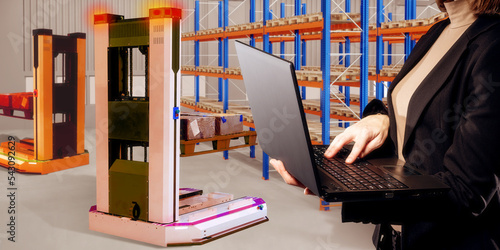 Modern warehouse technologi...