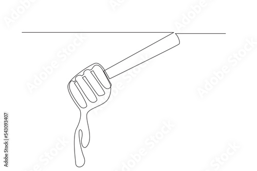 a simple line illustration of honey bee. one line honey bee  