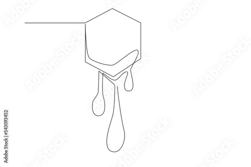 a simple line illustration of honey bee. one line honey bee  