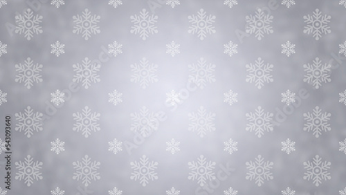 Christmas winter snowflake on silver background.