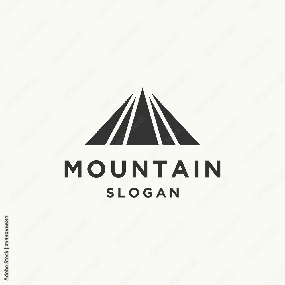 Mountain logo icon design template 