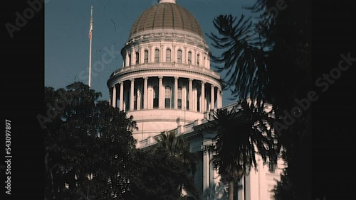 California State Capitol 1949 - Home movie footage of the California State Capitol dome in the late 1940s photo