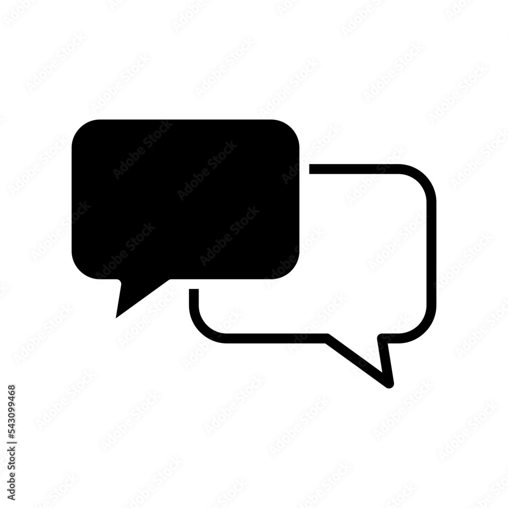 Speech bubble icon vector design templates Speech bubble icon vector design templates