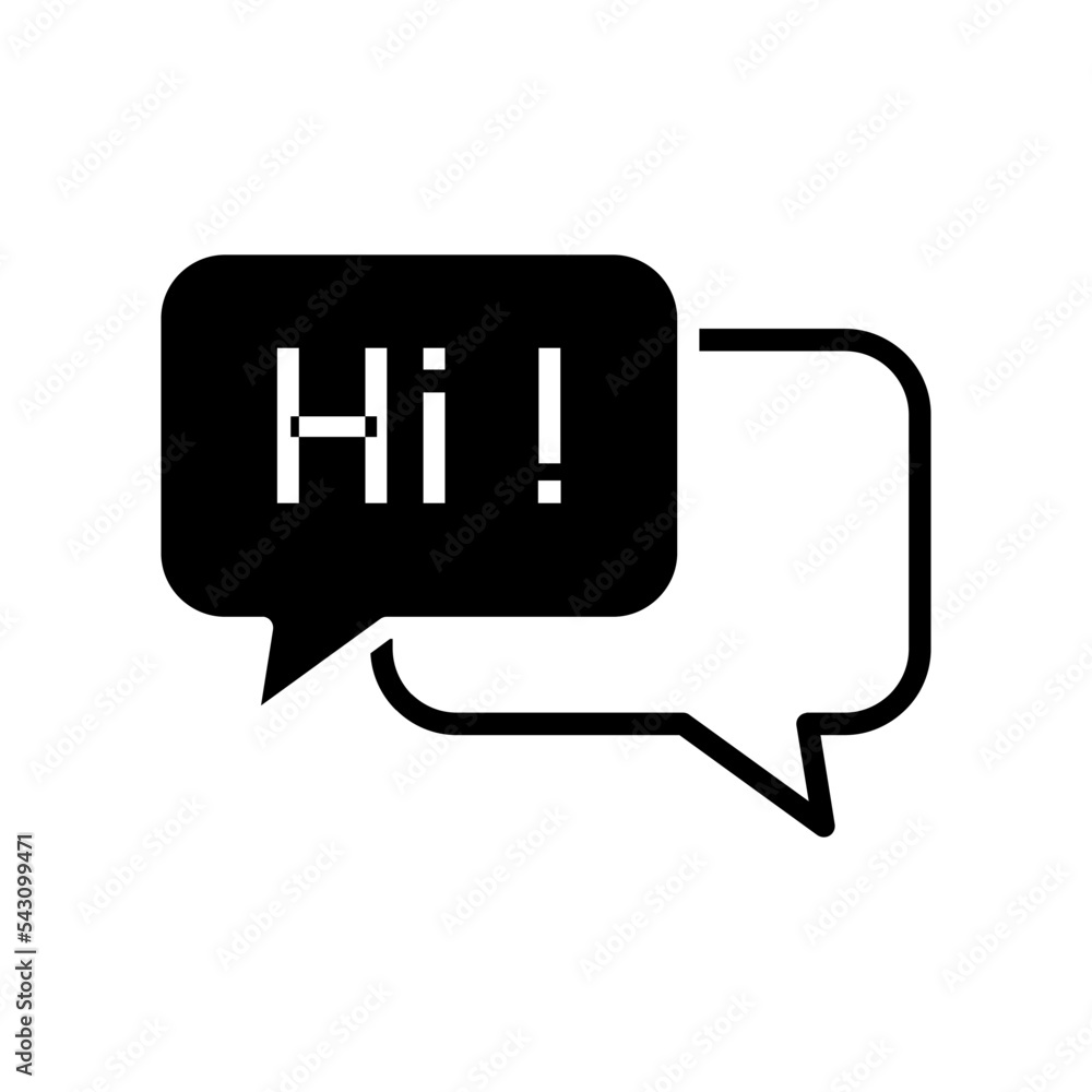 Speech bubble icon vector design templates Speech bubble icon vector design templates