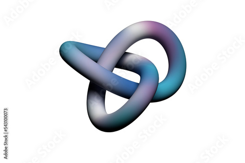 Transparent PNG illustration with twisted geometric colorful shape