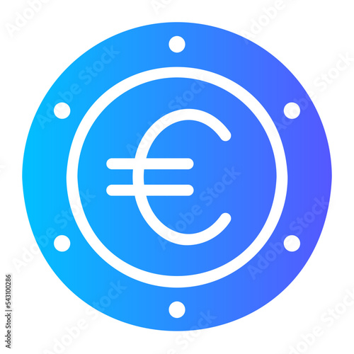 euro gradient icon