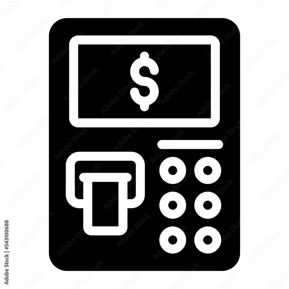 atm glyph icon atm glyph icon