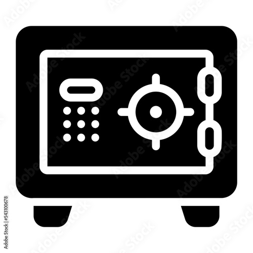 safebox glyph icon