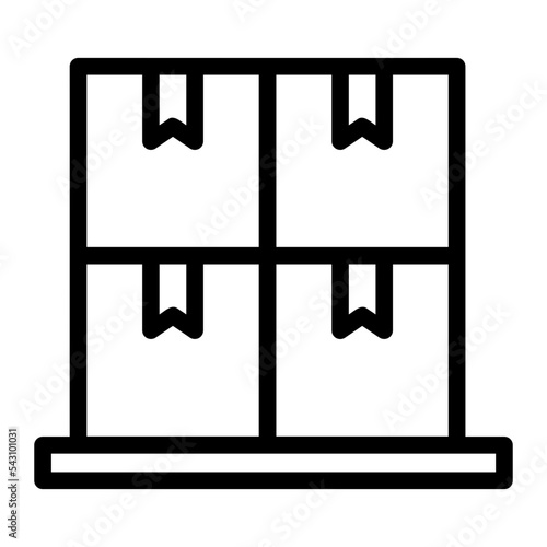 boxes line icon