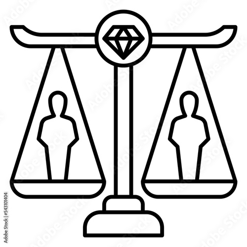 Fototapeta human dignity icon