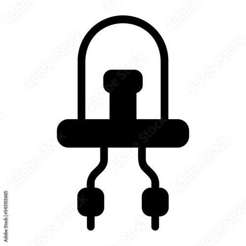 diode glyph icon