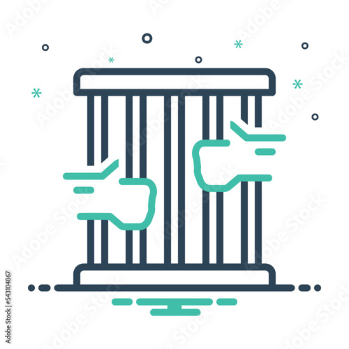 Mix icon for prison