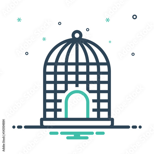 Mix icon for cage