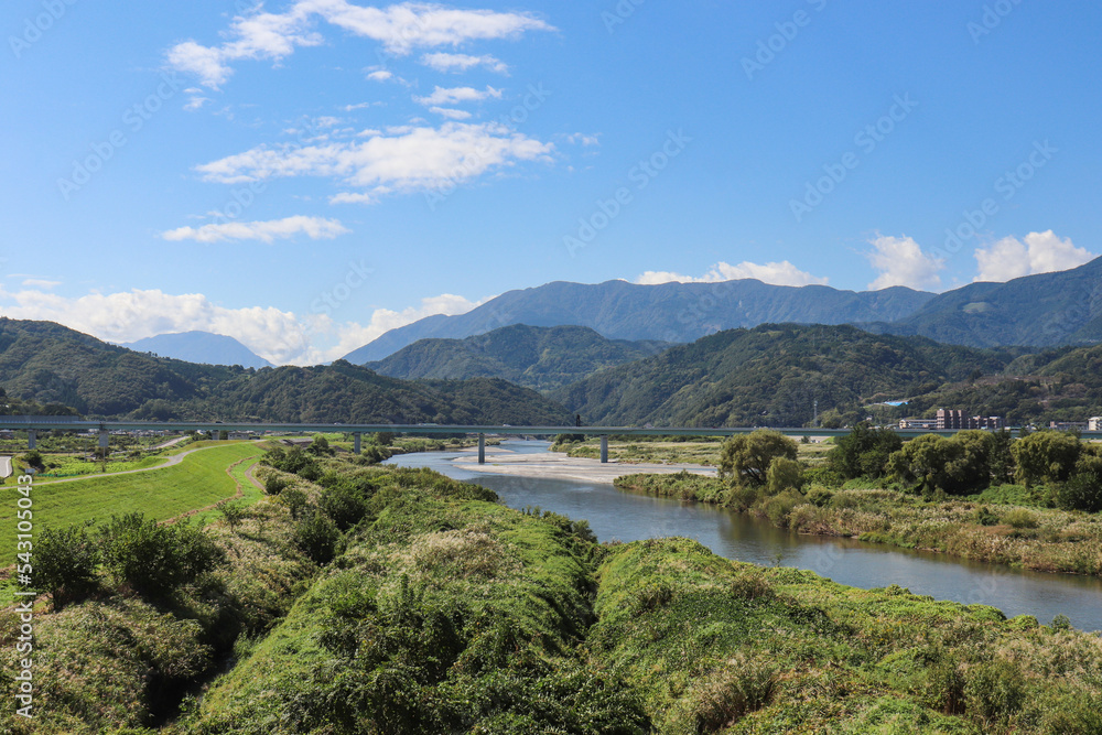 笛吹川（山梨県市川三郷町）