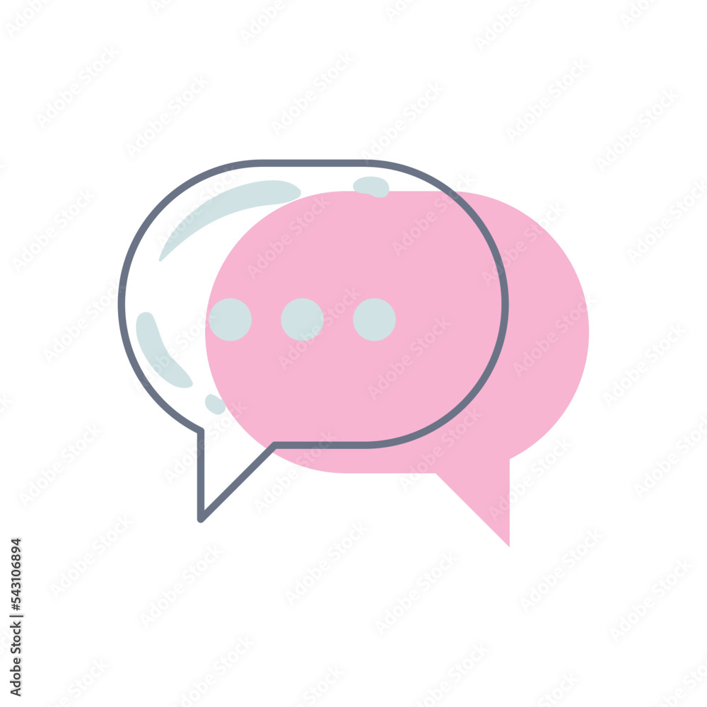 Fototapeta premium flat glassmorphism text balloon