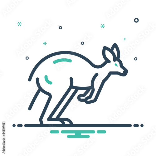 Mix icon for australian wallaby