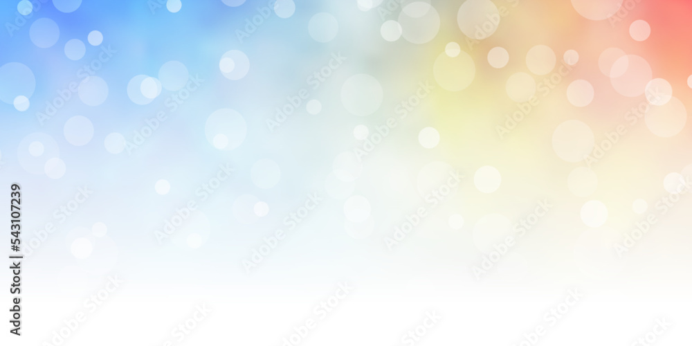 Light Blue, Yellow vector pattern with circles. Light Blue, Yellow vector pattern with circles.