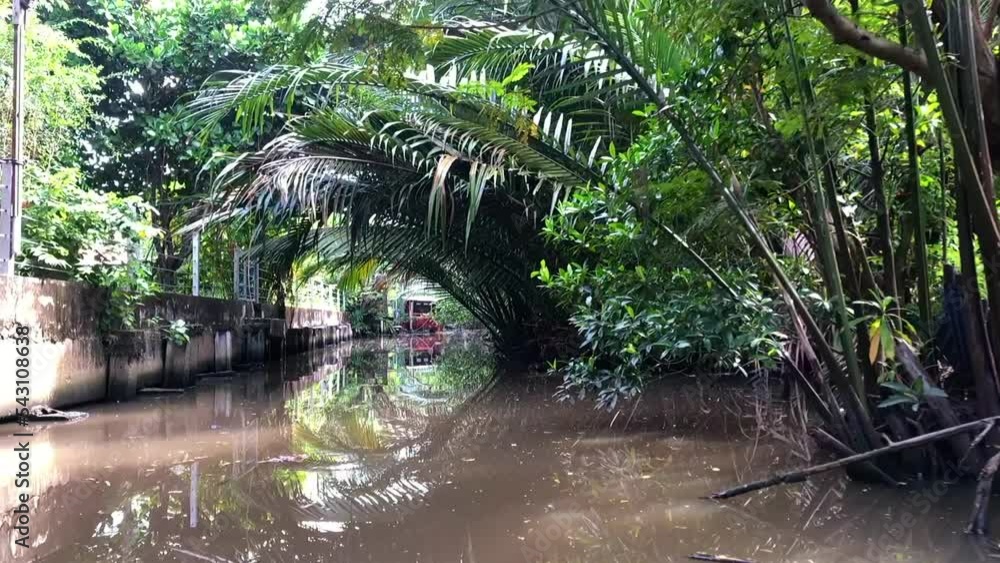 riverside at the countryside of asian Thailand on nature scenic riverside at the countryside of asian Thailand on nature scenic