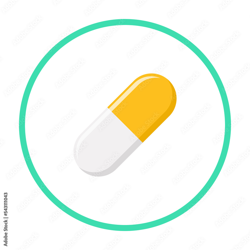 Yellow Pill Capsule, Medicine, vector mark symbols Yellow style. Isolated icon. Yellow Pill Capsule, Medicine, vector mark symbols Yellow style. Isolated icon.