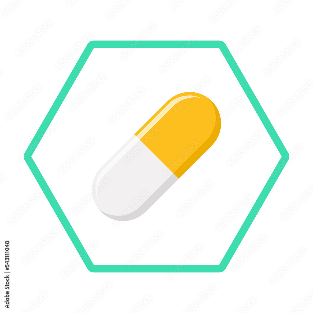 Yellow Pill Capsule, Medicine, vector mark symbols Yellow style. Isolated icon. Yellow Pill Capsule, Medicine, vector mark symbols Yellow style. Isolated icon.