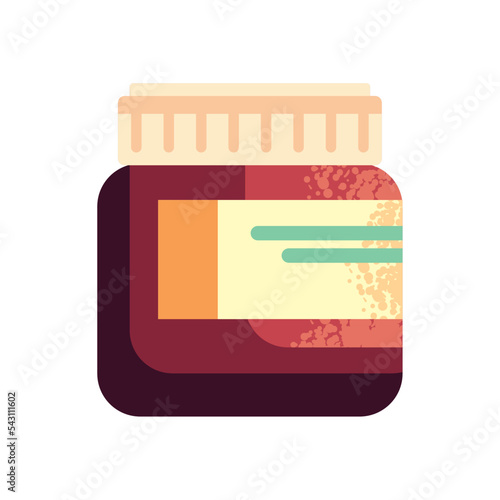 flat ointment bottle design