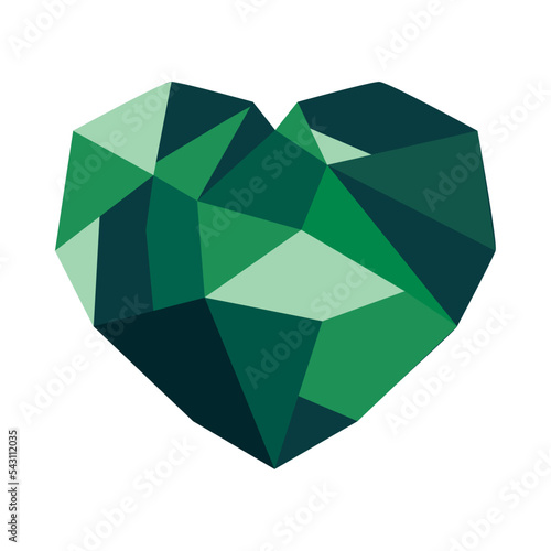 flat emerald design