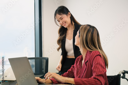 Business people working and meeting