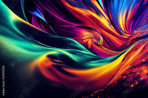 abstract energy with many colors