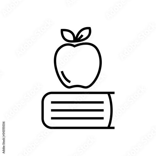 Wallpaper Mural Education book line icon vector graphic illustration Torontodigital.ca