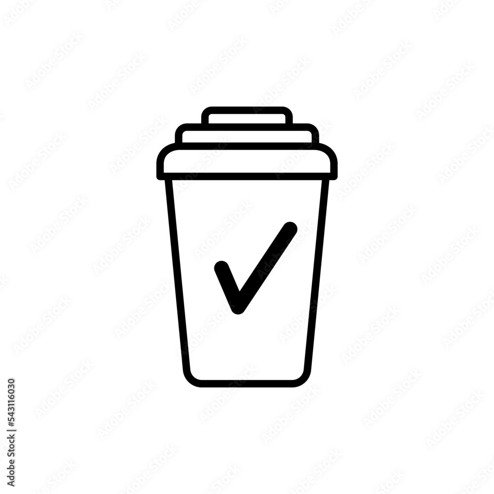 coffee cup , icon, vector, template, flat, symbol coffee cup , icon, vector, template, flat, symbol