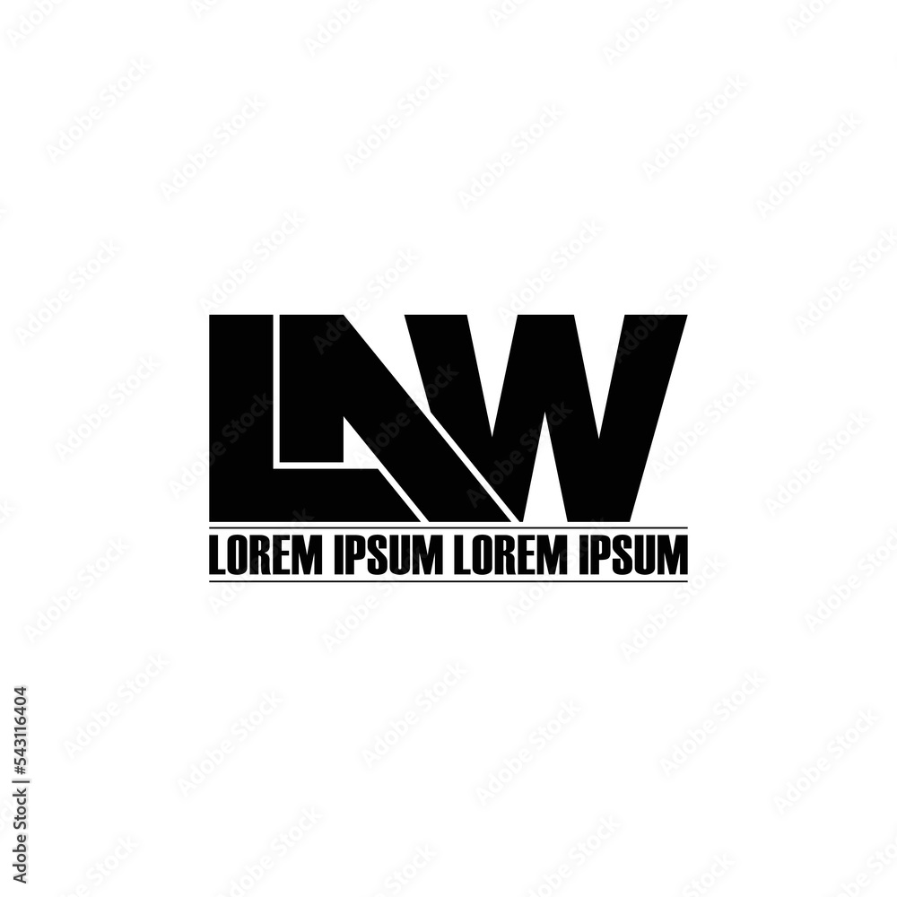 LAW letter monogram logo design vector LAW letter monogram logo design vector