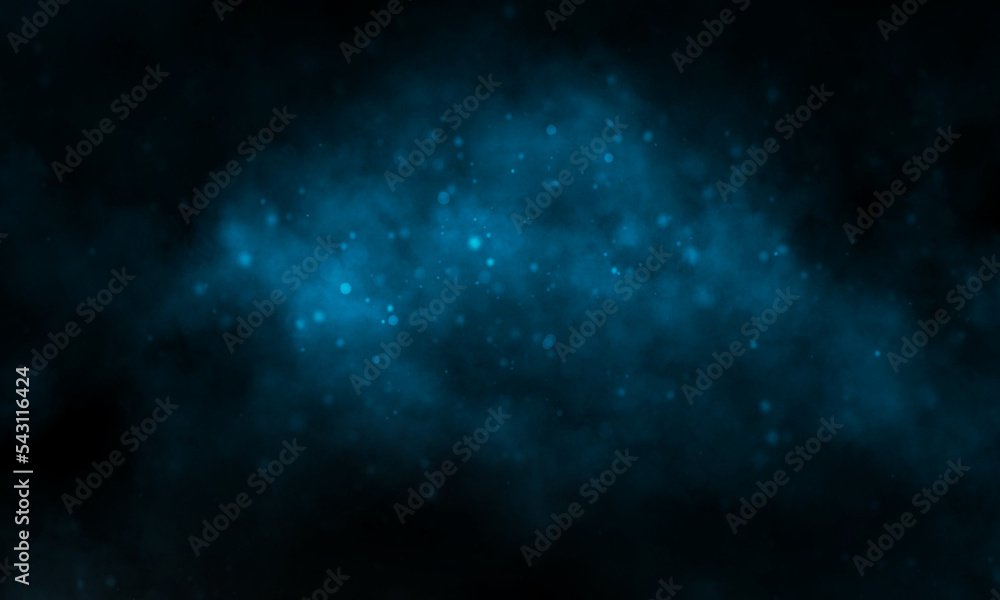Fog and mist effect on black background. Particles dust with smoke texture