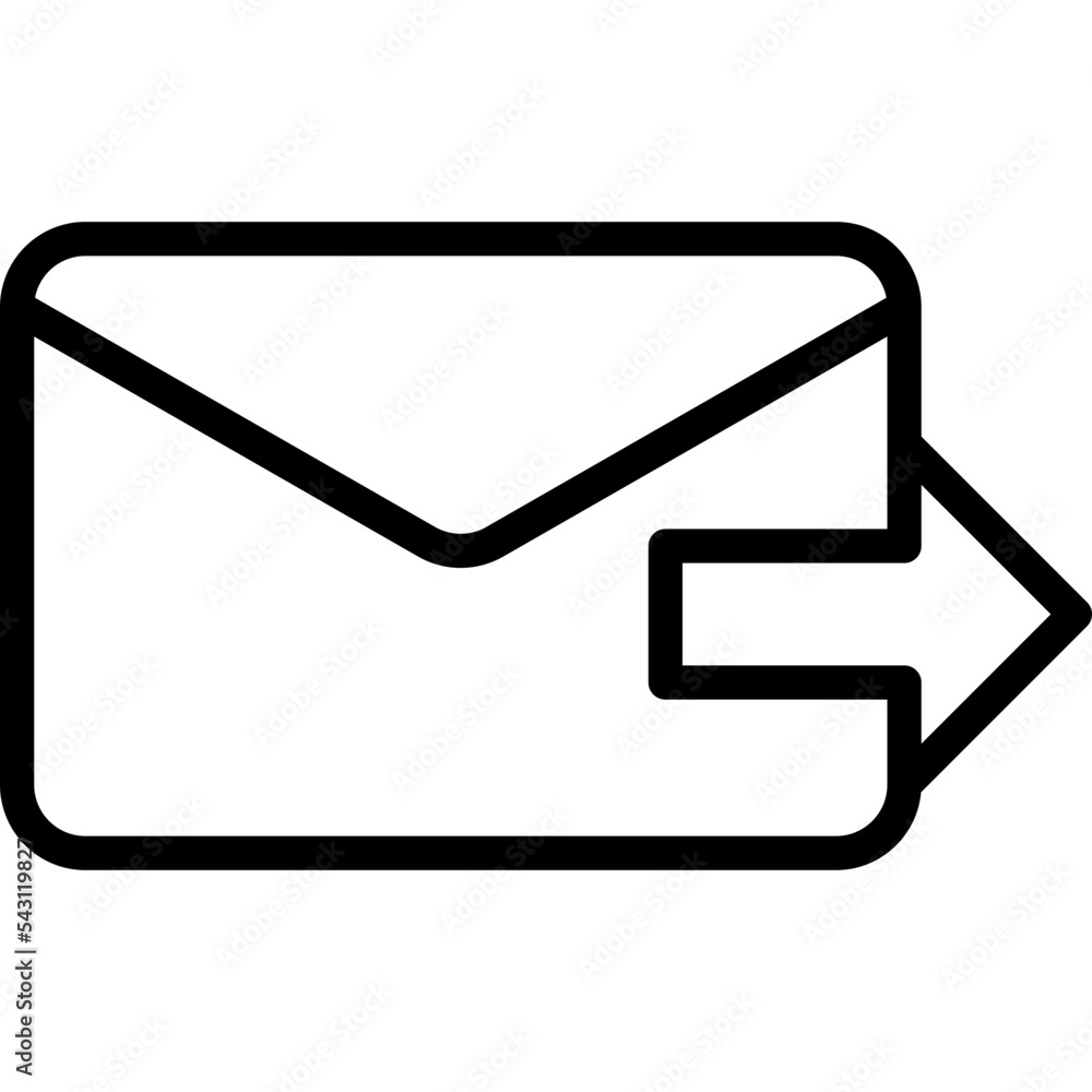 forward email communication management icon forward email communication management icon